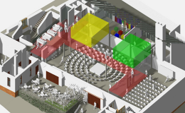 Projekt, 3D model - komunitní centrum