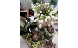 Jarní květinové dekorace a vázané květiny Opava