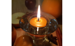 Čajová svíčka - dekorace