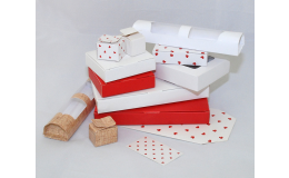 Papírové obaly, krabice a krabičky na cukroví a čajové pečivo