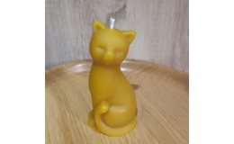 Odlévané svíčky ze včelího vosku kočka eshop