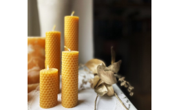 Stáčené a odlévané svíčky ze včelího vosku e-shop