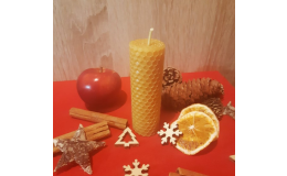 Ručně vyráběné stáčené svíčky ze včelího vosku e-shop