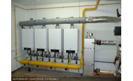 Plynová kondenzační kotelna - 4x kotel Viessmann 105kW
