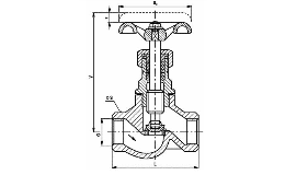 Uzavírací ventil nátrubkový - maloobchod, velkoobchod Armatury Roman Juřík