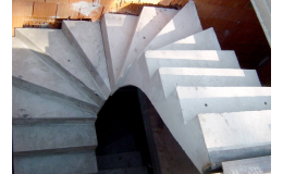 Betonové prefabrikované schodiště - výroba