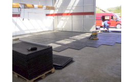 Priemyselné podlahy, rozoberateľný podlahový systém, záťažové podlahové panely, Slovensko