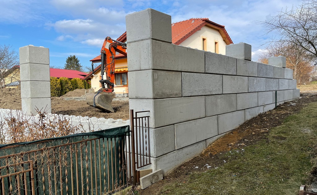 Výroba betonových bloků