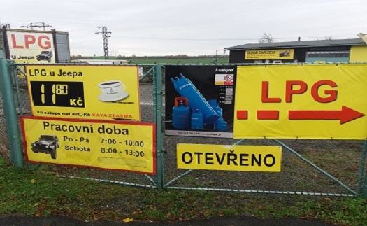 Čerpací stanice LPG, prodej LPG Prostějov