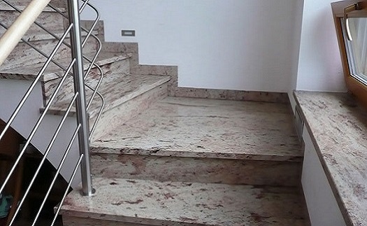 Realizace kamenného schodiště