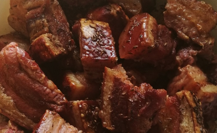 nakládané pečené maso na raut
