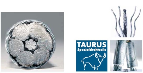 Ocelová lana Taurus