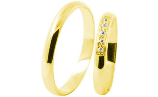 Zlaté snubní prsteny Christina