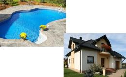 Stavby domů a bazénů