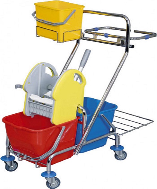 Prodej profesionálních úklidových vozíků s velkou odkládací plochou přes e-shop