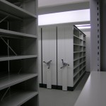 Regálový systém Compactus pro vysoké archivační haly