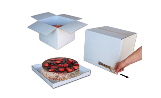 Klopová krabice pro převoz dortů