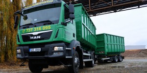 Odvoz a likvidace odpadů, kontejnerová autodoprava