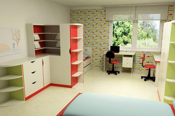 Barevný nábytek do dětského pokoje