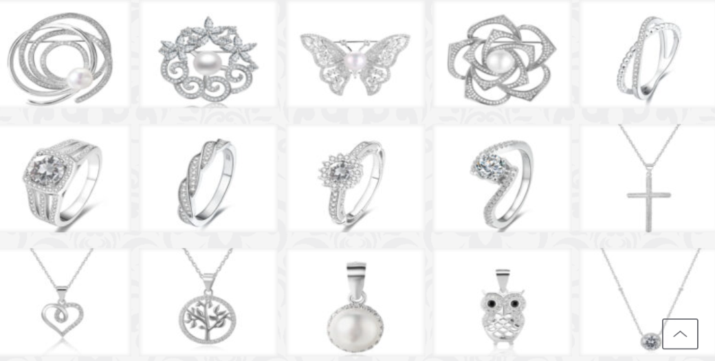 Bohatý výběr stříbrných šperků