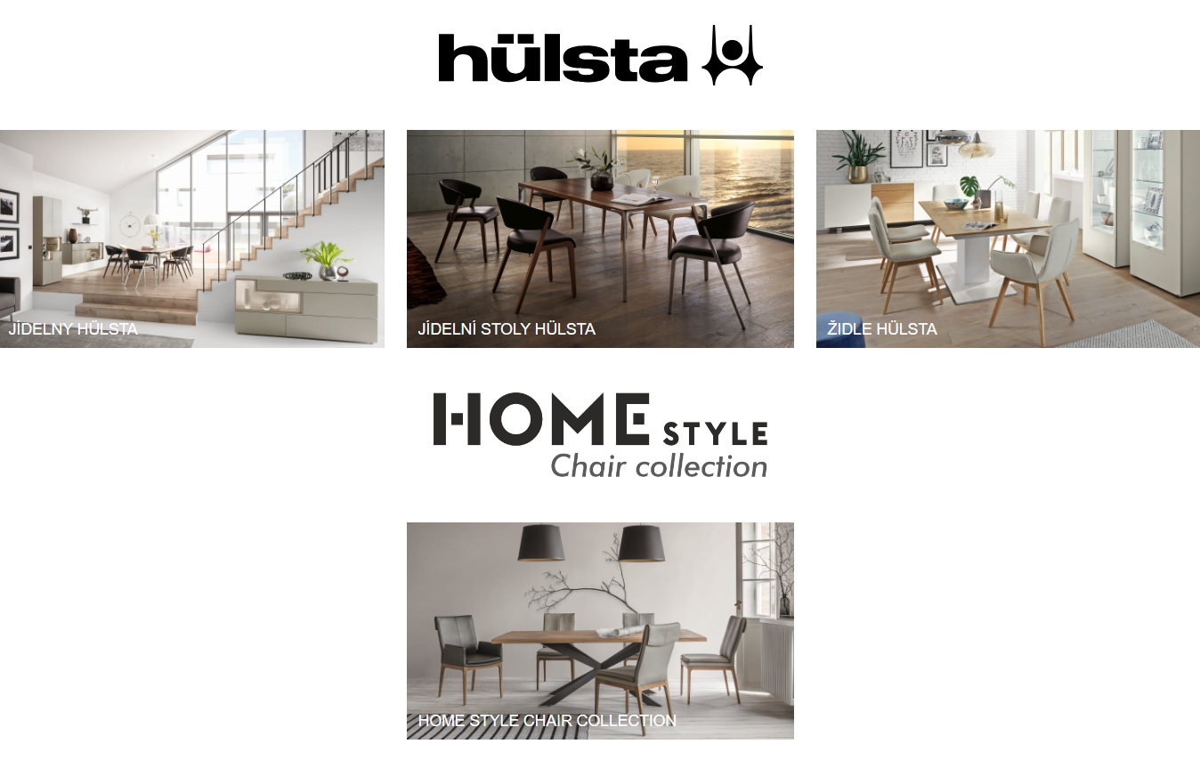 Kvalitní a designové jídelny Hülsta