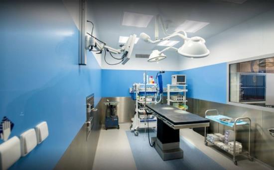 Operační sál pro laparoskopické operace malých zvířat
