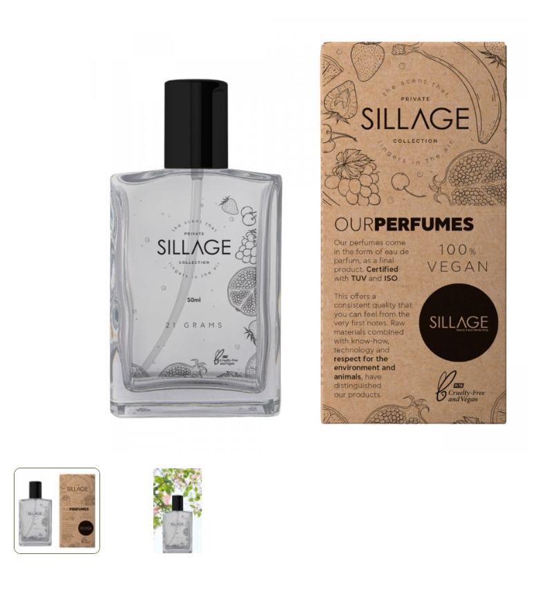 Rozmanité nádherné vůně veganských parfémů Sillage