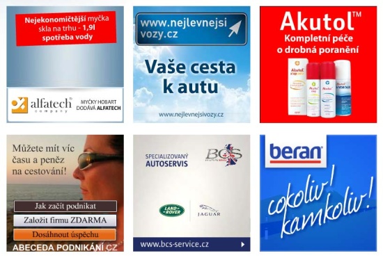 Ukázky reklamních bannerů, Evropská databanka