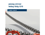Ocelové řetězy Pewag, řetězové vázací prostředky, vázací lana