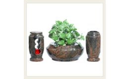 Náhrobní komplety - vázy, mísy, lucerny METAL GRANIT,