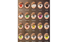 Výběr z mnoha druhů očních čoček
