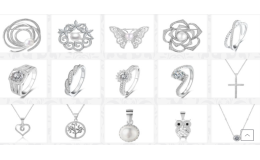 Bohatý výběr stříbrných šperků
