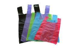 Mikroténové tašky různobarevné, transparentní