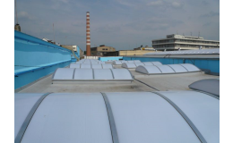 Výroba a montáž světlíků na plochých střechách