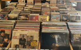 Prodej gramofonových desek v knihkupectví i v e-shopu
