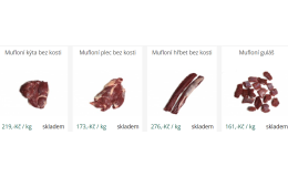 Mufloní maso od MORAVIALOV s.r.o. v e-shopu