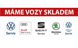 Nové vozy Škoda, Volkswagen, Audi, Seat skladem
