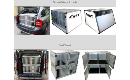 Přepravní boxy pro psy - varianty podle značky auta