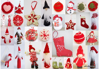 ČÍNA; Vánoční ozdoby a domácí dekorace