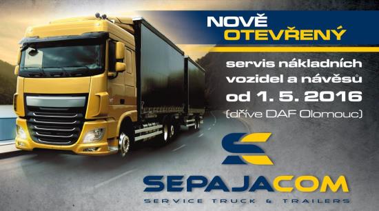 Kompletní servis nákladních vozidel a návěsů zajišťuje firma Sepajacom