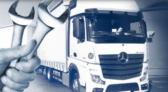 Servis havarovaných nákladních automobilů a rovnání podvozkových rámů