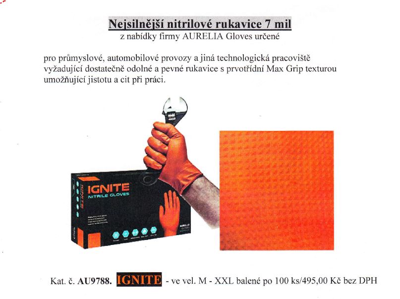 Nitrilové rukavice prodej Praha