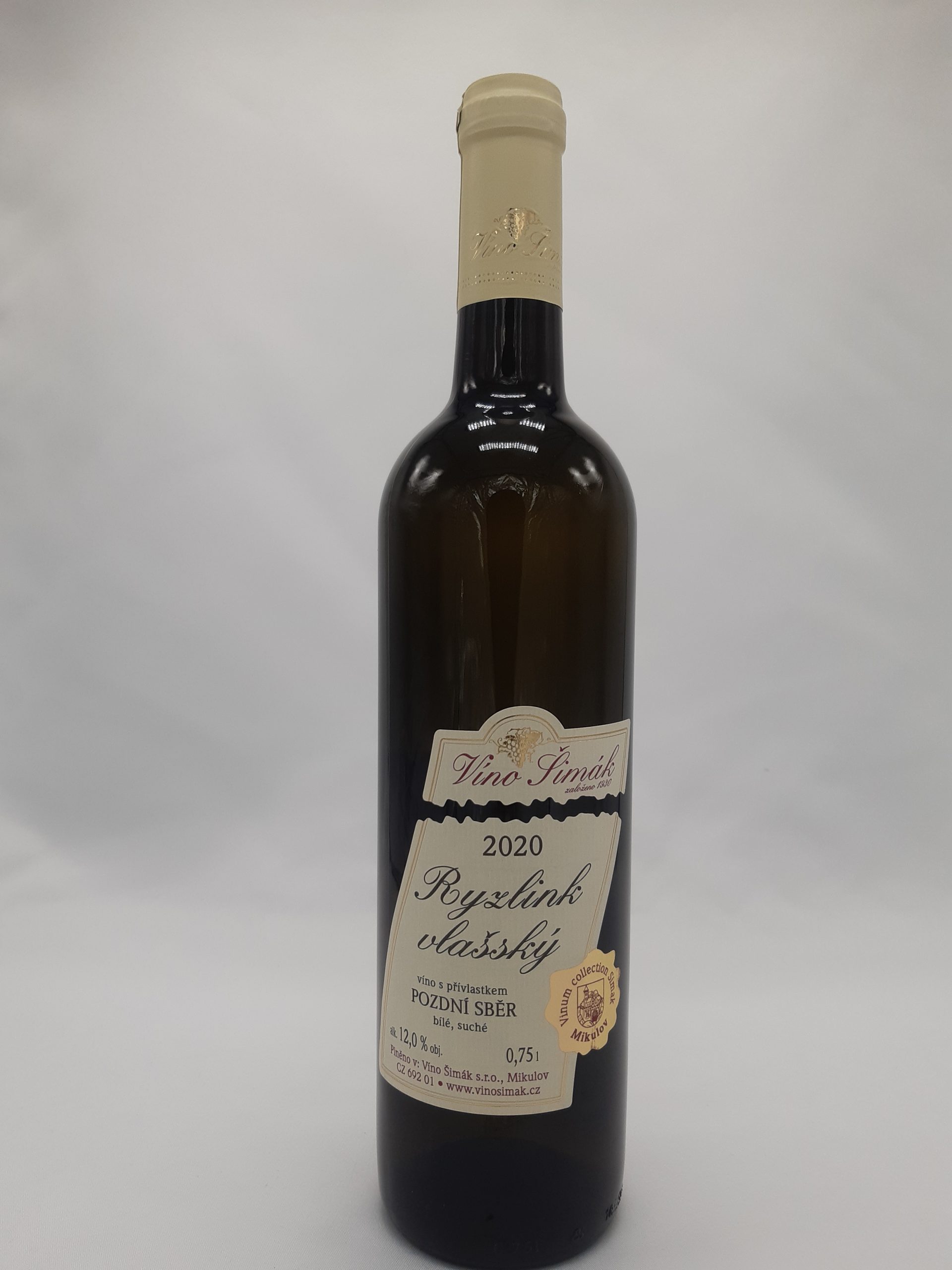 Jedním z nejlepších vín od Víno Šimák je Ryzlink vlašský