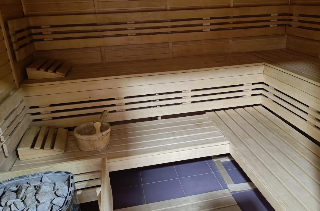 Finská sauna pro relaxaci
