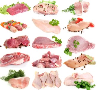 Široká nabídky různých druhů masa