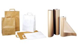 Papírové tašky a lepenka v rolích - MODEL PACK SCHOP