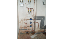 Podružné měření vody a plynu 3 bytů v domě v Novém Bydžově