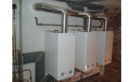 Samostatné vytápění a ohřev vody 3 bytů v domě v Novém Bydžově