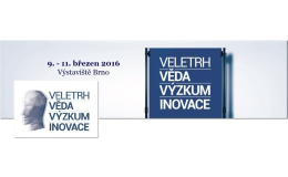 Veletrh Věda Výzkum Inovace 2016 na brněnském výstavišti