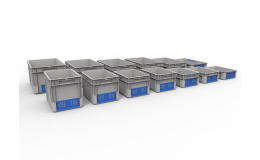 Stohovací a skladovací přepravky EuroClick různých velikostí překvapí velkou nosností při své nízké hmotnosti.